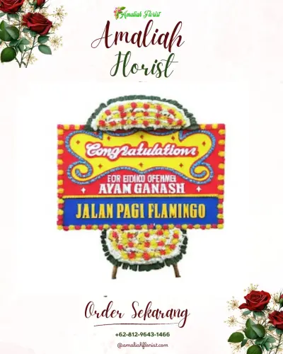 Bunga Papan Congratulation di Kota Karang Raya